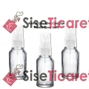Plastik Spreyli Cam Parfüm Şişesi 10ml Kod: 4010